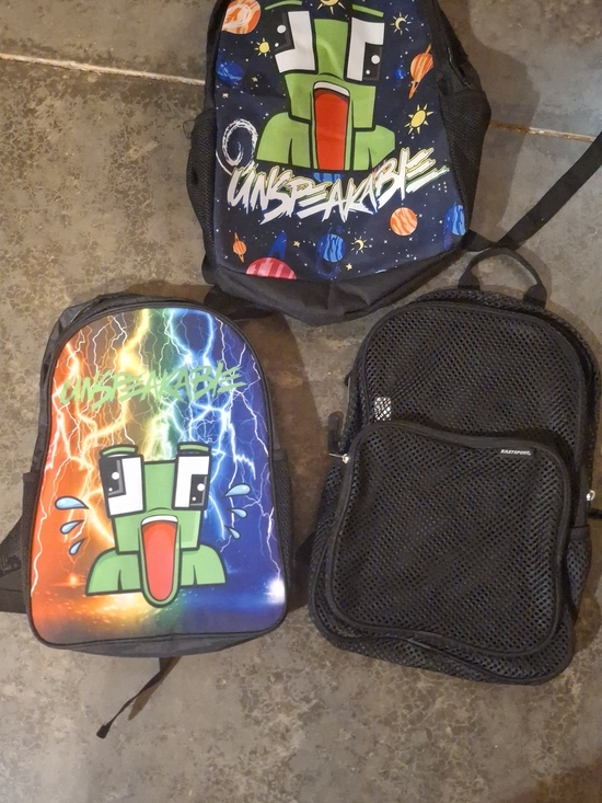 Unspeakable Other - Backpacks -Unspeakable Kids Backpack - Multicolor Lightning Design